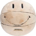 Beige Market Emoji Smiley Kissen mit Basketball-Motiv 