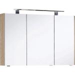MARLIN Spiegelschrank »3400« Breite 102 cm, beige, Eiche Struktur