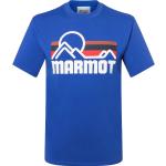 Reduzierte Blaue Marmot T-Shirts für Herren Größe L 