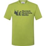 Reduzierte Grüne Marmot T-Shirts aus Baumwolle für Herren Größe S 