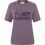 Violette Streetwear Kurzärmelige Marmot Bio T-Shirts für Damen Größe M für den für den Herbst 