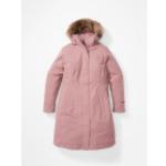 Pinke Wasserdichte Winddichte Atmungsaktive Marmot Chelsea Kapuzenmäntel mit Reißverschluss aus Polyester mit Kapuze für Damen Größe XL für den für den Herbst 
