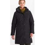 Schwarze Wasserdichte Marmot Chelsea Regenmäntel für Damen Größe XL für den für den Winter 