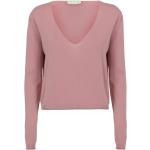 Reduzierte Pinke Unifarbene Langärmelige MARNI Marni V-Ausschnitt Damensweatshirts Größe S für den für den Herbst 