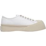 Weiße MARNI Marni Chunky Sneaker & Ugly Sneaker aus Kalbsleder für Damen Größe 36 mit Absatzhöhe bis 3cm 
