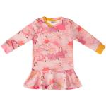 Bunte Nachhaltige Druckkleider & bedruckte Kinderkleider mit Volants aus Baumwolle für Babys Größe 110 