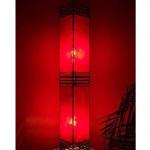 Rote Marokko Lampen aus Leder E14 