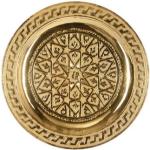 Goldene Arabische Runde Runde Tabletts 25 cm aus Messing 
