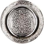 Silberne Arabische Runde Runde Tabletts 25 cm aus Silber 