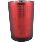 Rote 18 cm Mars & More Teelichthalter aus Glas 