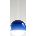 Blaue LED-Pendelleuchten aus Glas 