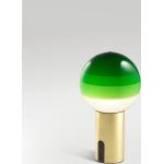 Grüne Marset Lampenschirme für Tischlampen gebürstet aus Messing 