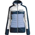 Blaue Winddichte Martini Sportswear Damensportbekleidung & Damensportmode mit Kapuze zum Skifahren 