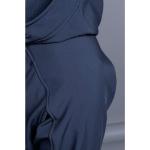 Marineblaue Wasserdichte Winddichte Atmungsaktive Tatonka Bio Kapuzenmäntel mit Reißverschluss mit Kapuze für Damen Größe M 