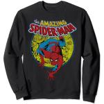 Schwarze Vintage Spiderman Herrensweatshirts Größe S 