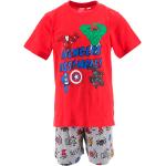 Reduzierte Rote Kinderschlafanzüge & Kinderpyjamas aus Baumwolle für Jungen Größe 104 