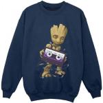 Schwarze Langärmelige Guardians of the Galaxy Groot Kindersweatshirts für Jungen 