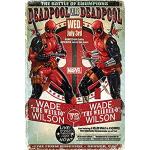 Bunte Deadpool XXL Poster & Riesenposter aus Holz 