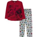 Rote Captain America Lange Kinderschlafanzüge mit Weihnachts-Motiv für Jungen Größe 122 