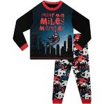 Schwarze Camouflage Spiderman Kinderschlafanzüge & Kinderpyjamas für Jungen Größe 104 