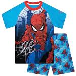 Blaue Spiderman Kinderschlafanzüge & Kinderpyjamas für Jungen Größe 122 