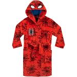 Rote Spiderman Kinderbademäntel mit Kapuze für Jungen Größe 122 