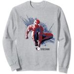 Graue Spiderman Herrensweatshirts Größe S 