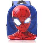 Blaue Spiderman Schulrucksäcke mit Reißverschluss mit Reflektoren für Kinder klein zum Schulanfang 