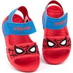Bunte Spiderman Kinderschuhe mit Riemchen aus Textil Größe 26 für den für den Sommer 