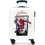 Blaue Spiderman Kinderreisekoffer mit Reißverschluss S - Handgepäck 