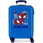 Marvel Spiderman Hero Kabinentrolley, Blau, 38 x 55 x 20 cm, starrer ABS-Kombinationsverschluss, 34 l, 2 kg, 4 Räder, Handgepäck