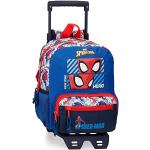 Blaue Spiderman Rucksack-Trolleys für Kinder klein zum Schulanfang 