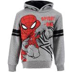 Reduzierte Hellgraue Spiderman Kinderhoodies & Kapuzenpullover für Kinder aus Polyester für Jungen 