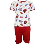 Rote Spiderman Kinderschlafanzüge & Kinderpyjamas aus Baumwolle für Jungen Größe 122 