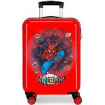 Rote Spiderman Hartschalen-Trolleys mit Reißverschluss für Kinder S - Handgepäck 