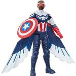 Marvel Studios Avengers Titan Hero Serie Captain America Action-Figur, 30 cm großes Spielzeug, enthält Flügel, für Kinder ab 4 Jahren