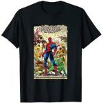 Schwarze Spiderman T-Shirts für Damen Größe S 