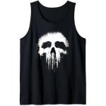 Marvel The Punisher Scary Grungy Skull Logo Tank T