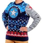 Bunte Captain America Vegane Strickpullover für Herren Größe XL Weihnachten für den für den Winter 