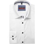 Reduzierte Weiße Langärmelige Marvelis Kentkragen Hemden mit Kent-Kragen aus Baumwolle für Herren Größe XL 