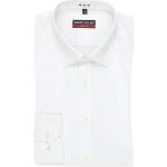 Reduzierte Weiße Unifarbene Langärmelige Marvelis Kentkragen Hemden mit Kent-Kragen aus Baumwolle für Herren Größe XS für den für den Frühling 