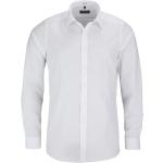 Weiße Langärmelige Marvelis Nachhaltige Herrenlangarmhemden aus Popeline 