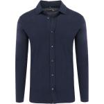 Reduzierte Marineblaue Unifarbene Oversize Langärmelige Marvelis Kentkragen Hemden mit Kent-Kragen aus Jersey für Herren Größe 3 XL 