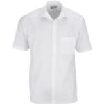 Weiße Kurzärmelige Marvelis Kentkragen Hemden mit Kent-Kragen aus Baumwolle für Herren 