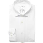 Weiße Unifarbene Langärmelige Marvelis Kentkragen Hemden mit Kent-Kragen aus Jersey für Herren Größe 3 XL 