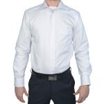 Reduzierte Weiße Unifarbene Langärmelige Marvelis Kentkragen Hemden mit Kent-Kragen aus Baumwolle für Herren 