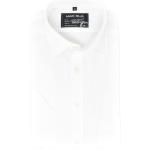 Weiße Unifarbene Casual Kurzärmelige Marvelis Kentkragen Hemden mit Kent-Kragen aus Baumwolle für Herren 