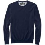 Reduzierte Marineblaue Unifarbene Casual Marvelis Rundhals-Ausschnitt Rundhals-Pullover aus Baumwolle für Herren Größe XXL 