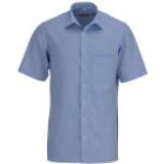 Blaue Kurzärmelige Marvelis Kentkragen Hemden mit Kent-Kragen aus Baumwolle für Herren 