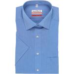 Blaue Kurzärmelige Marvelis Nachhaltige Kentkragen Hemden mit Kent-Kragen aus Chambray 